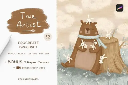 True Artist - texture brushes and canvases for Procreate