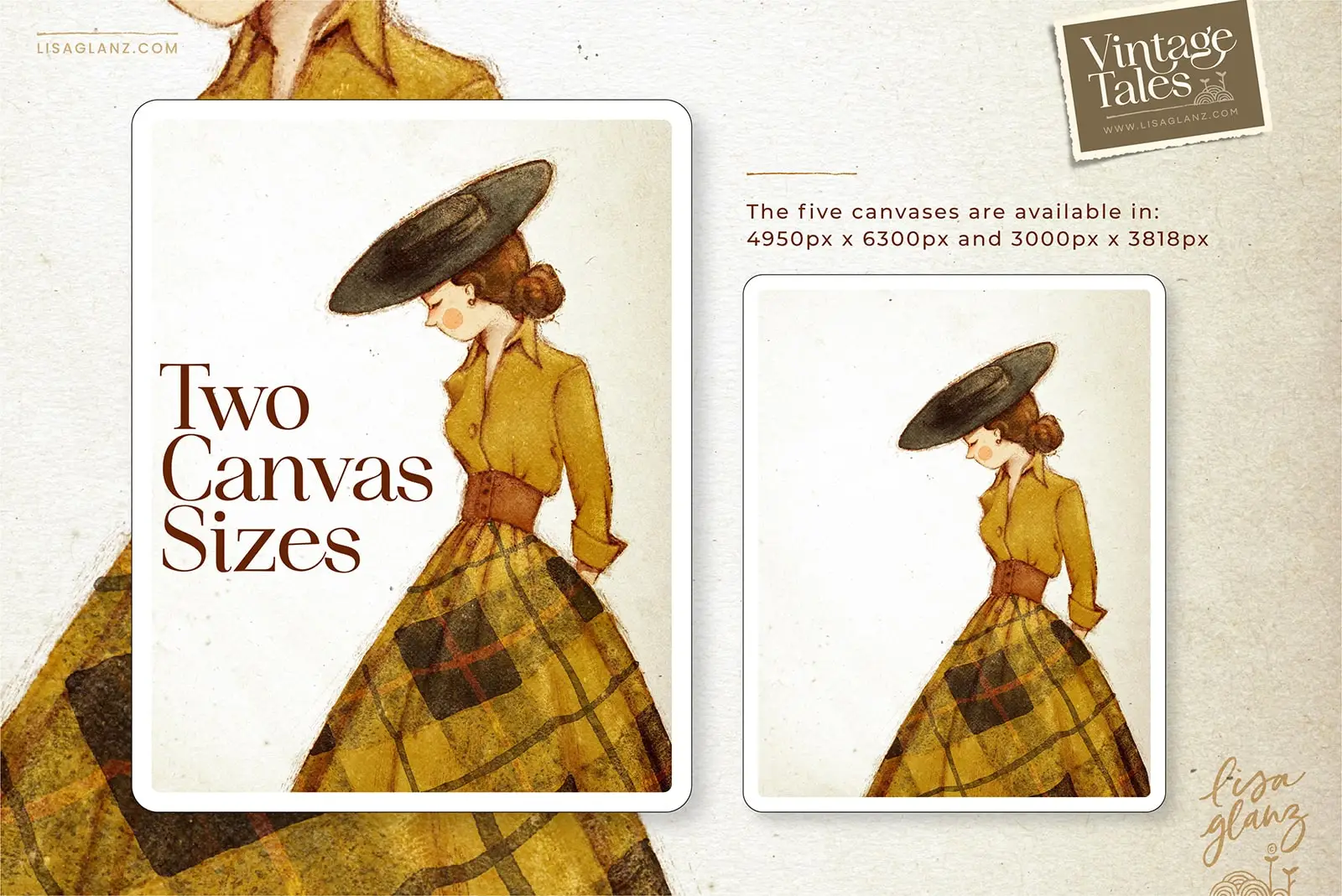 Vintage Tales Brushes and Canvas Effects for Procreate 10 vintage tales brushes and canvas effects for procreate07 79728