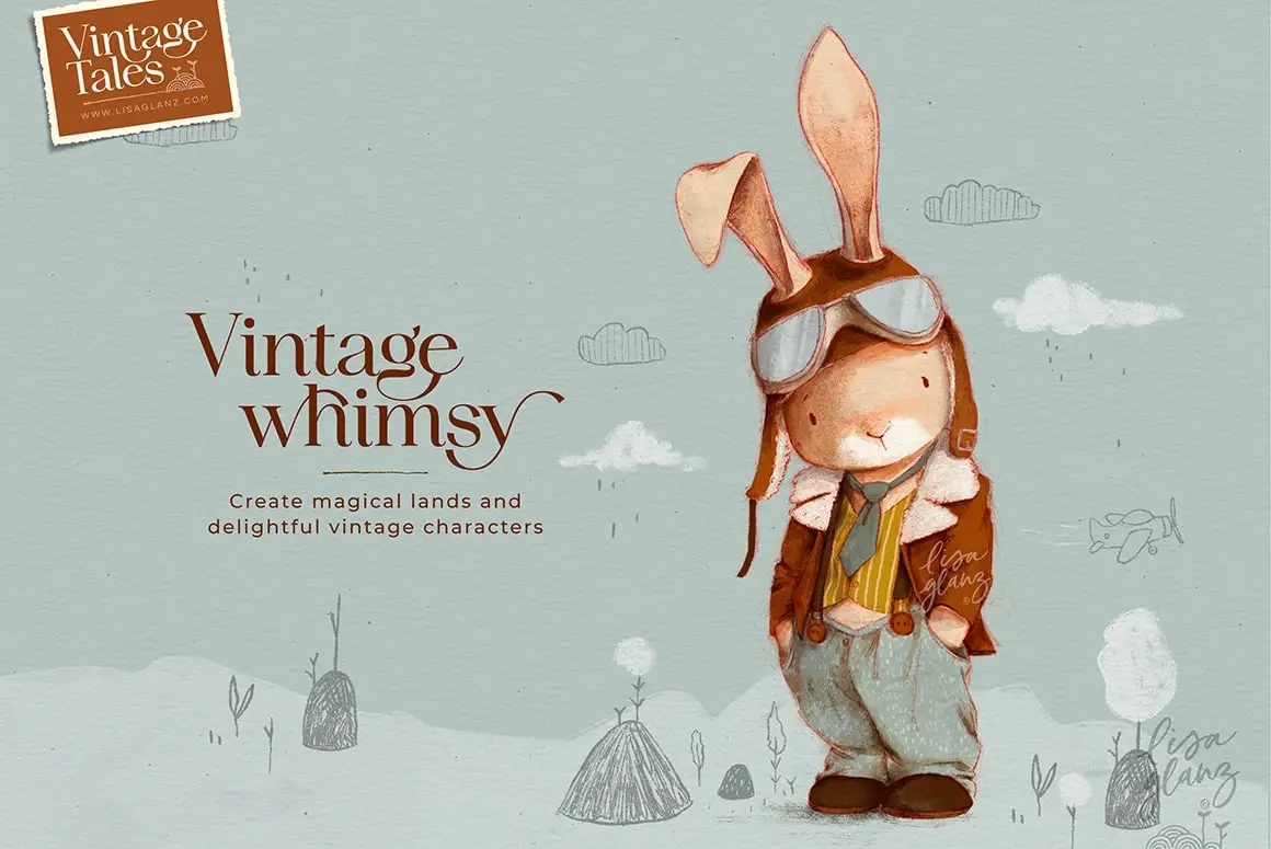 Vintage Tales Brushes and Canvas Effects for Procreate 17 vintage tales brushes and canvas effects for procreate14 79535