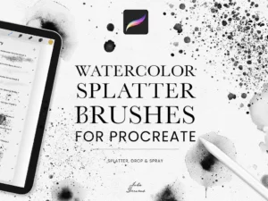 watercolor splatter brushes1 79321