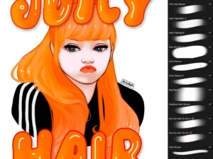juicy hair brush set (1) 81394