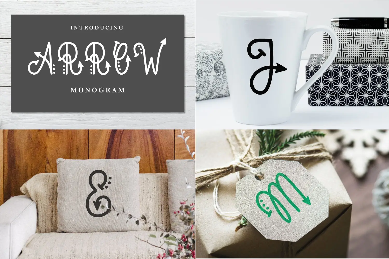 Monogram Font Mini Bundle 7 monogram font mini bundle (6) 81654