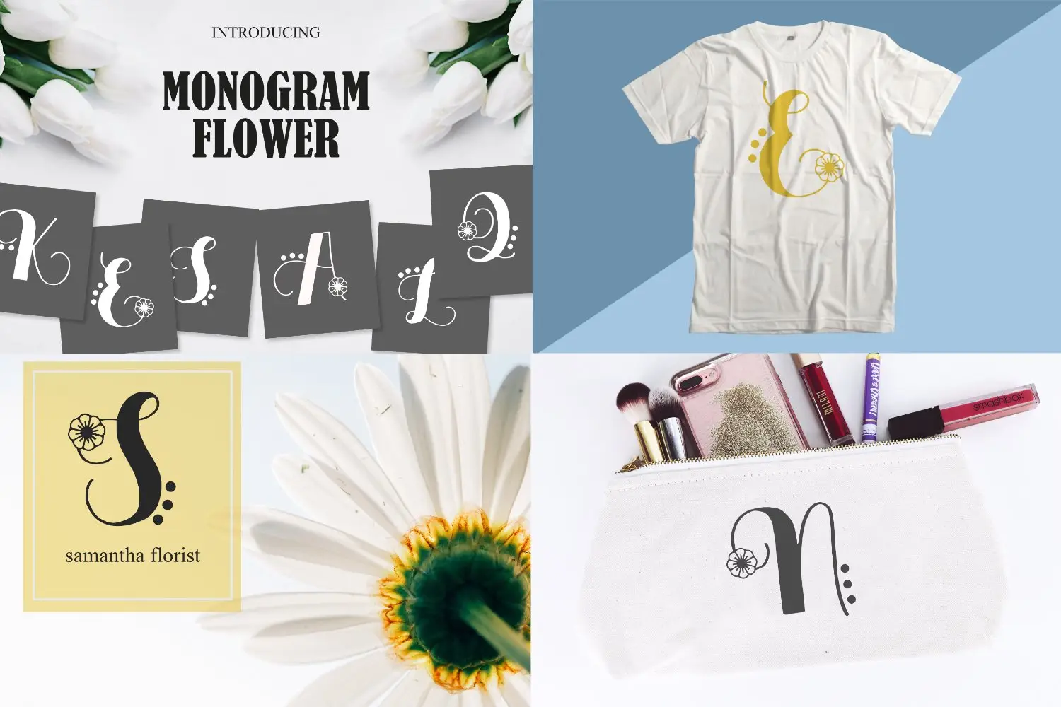 Monogram Font Mini Bundle 4 monogram font mini bundle (9) 81657
