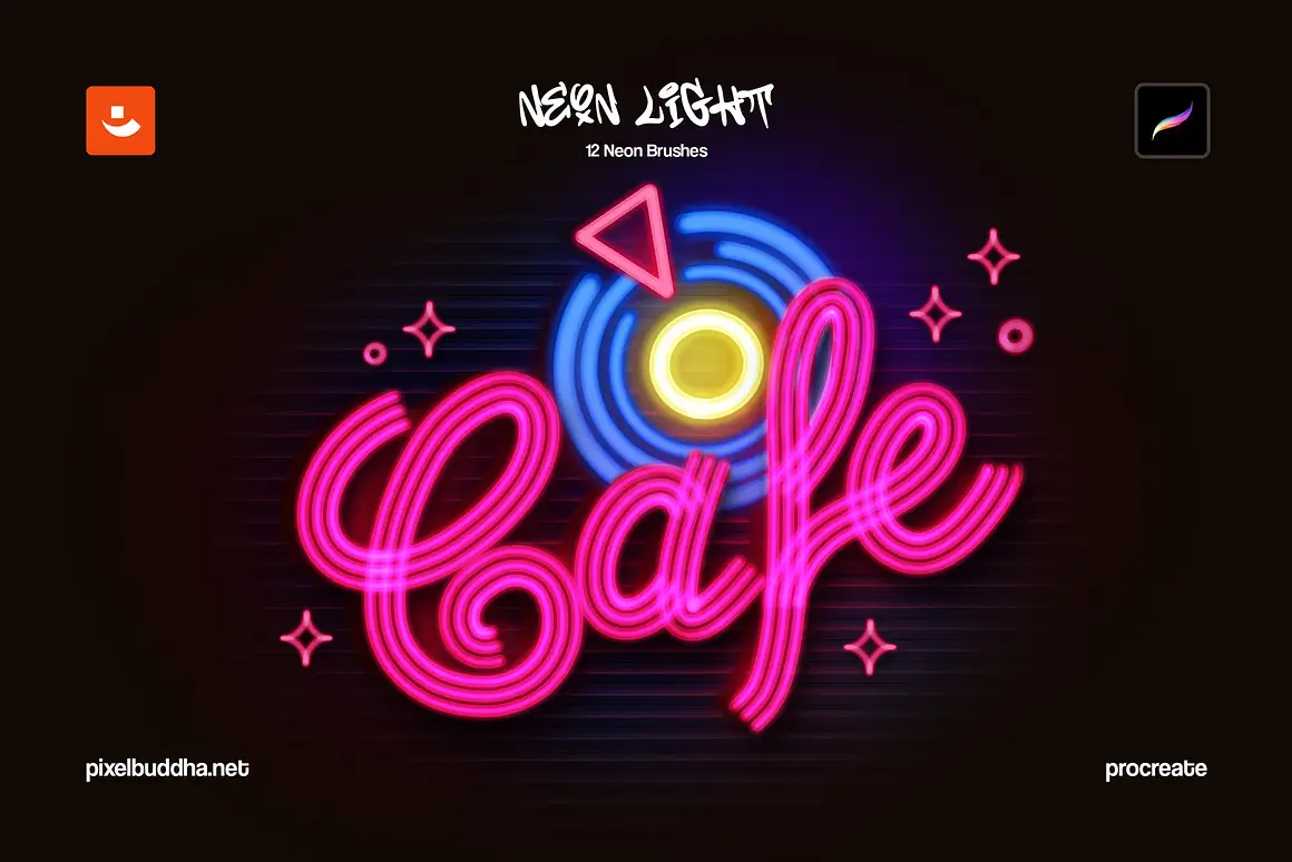 Neon Light Procreate Brushes 4 neon light procreate brushes5 81567