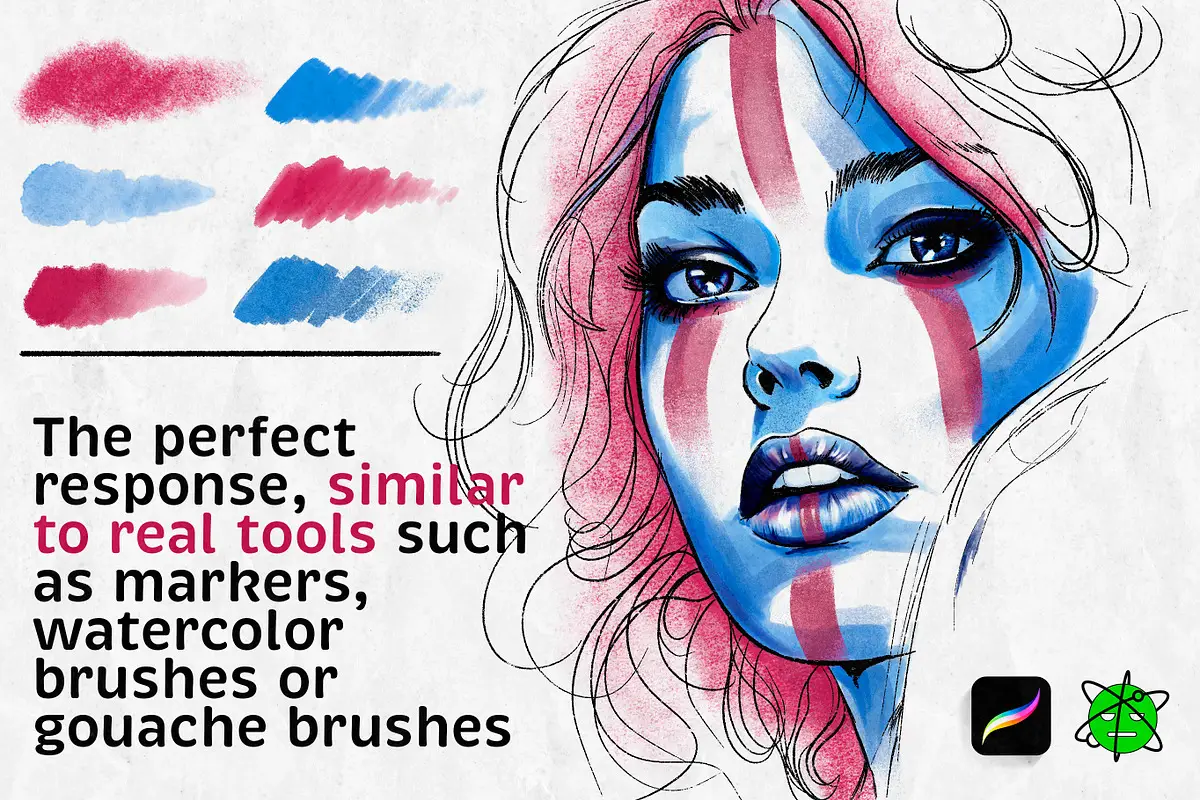 All In One Procreate Brush Set 7 all in one procreate brush set5 84057
