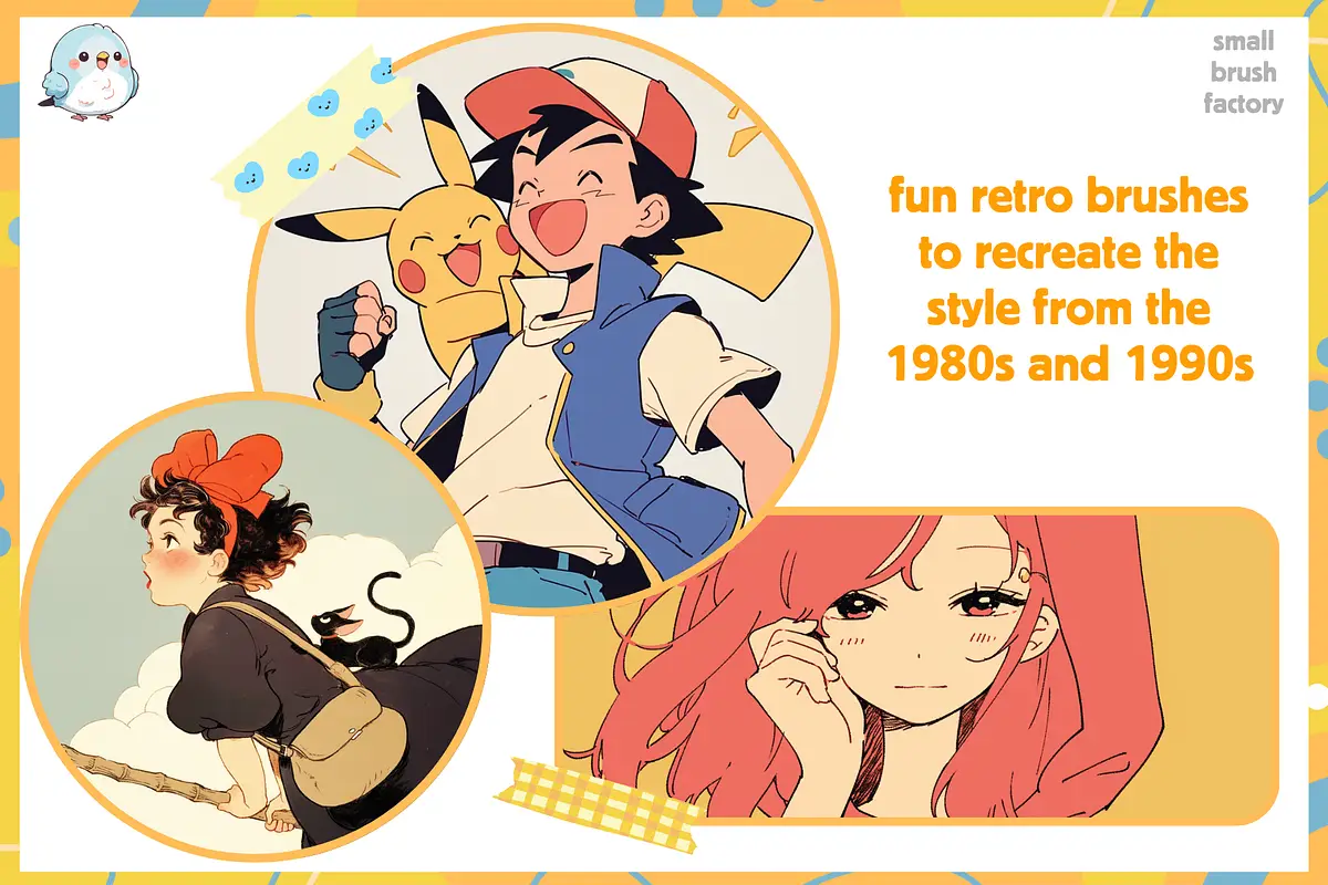 Anime Nostalgia Retro Brushes 7 anime nostalgia retro brushes06 82618