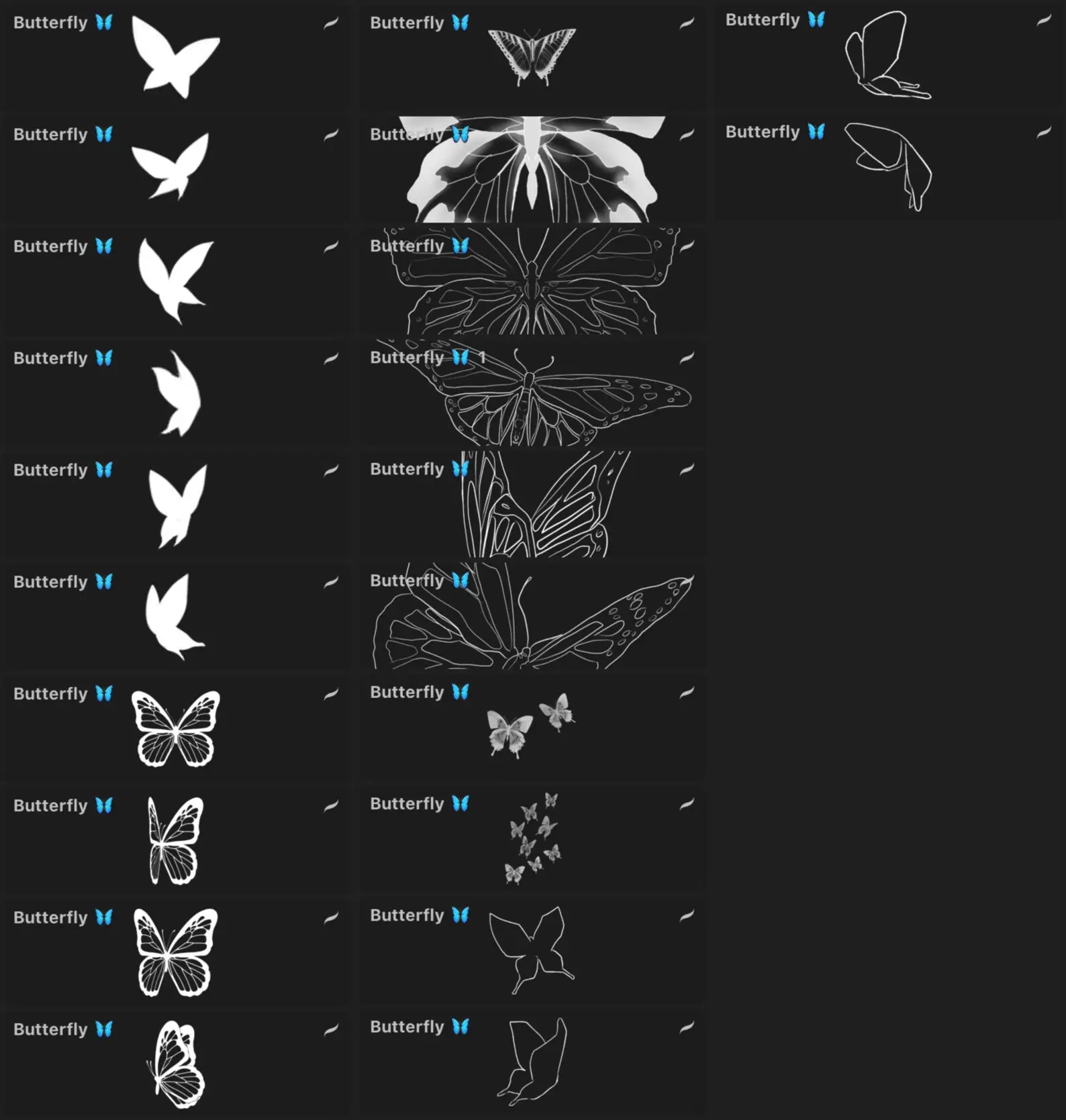Butterfly anime pack brushes for procreate 3 butterfly anime pack brushes for procreate (2) 82035