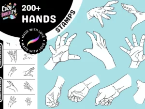 character hand stamps procreate1 82493