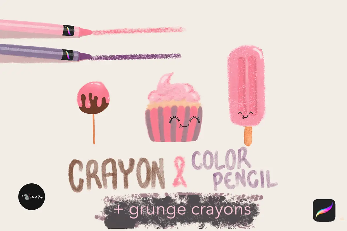 Crayon & color pencil brushes procreate 3 crayon & color pencil brushes procreate1 82109