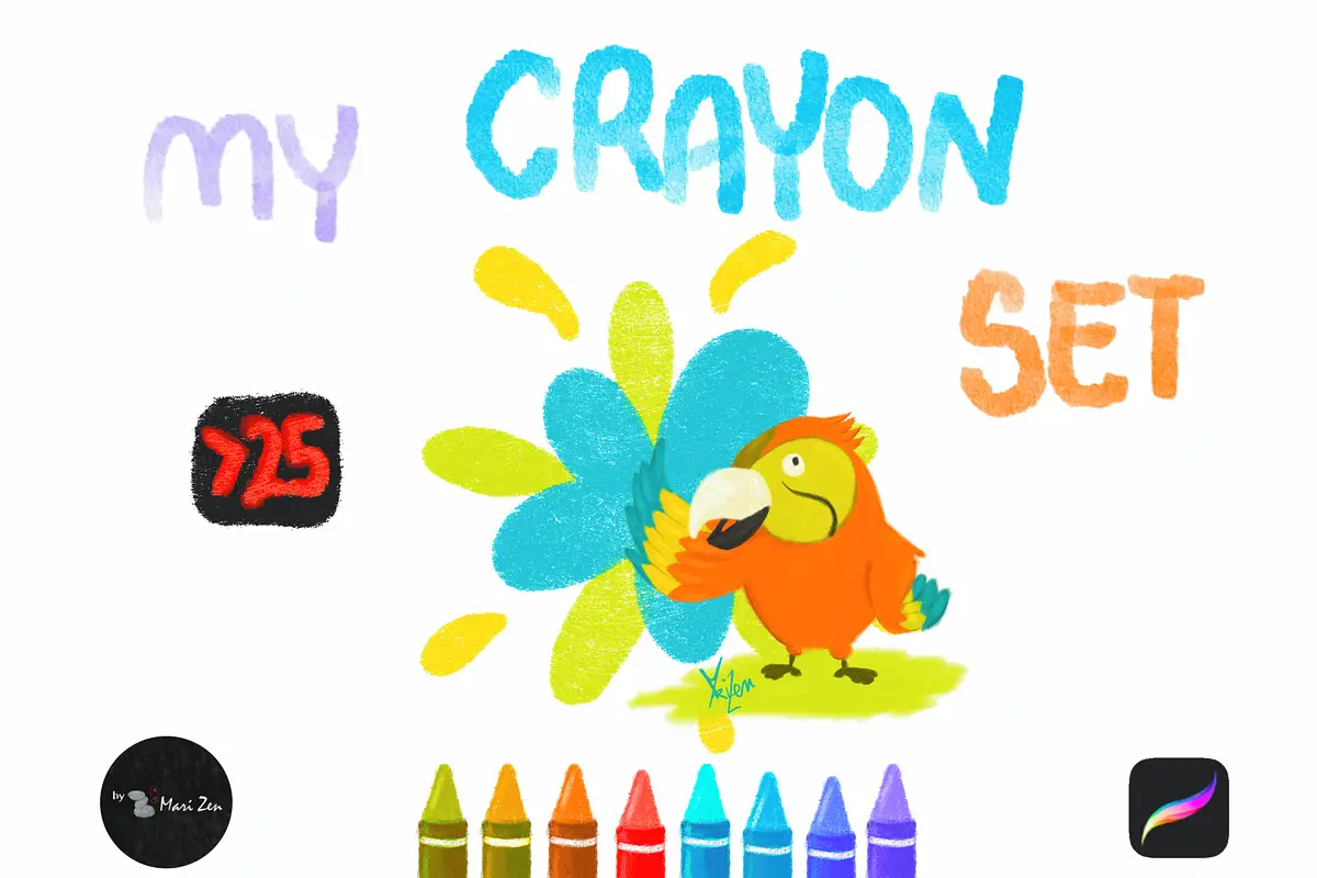 Crayon & color pencil brushes procreate 4 crayon & color pencil brushes procreate2 82108