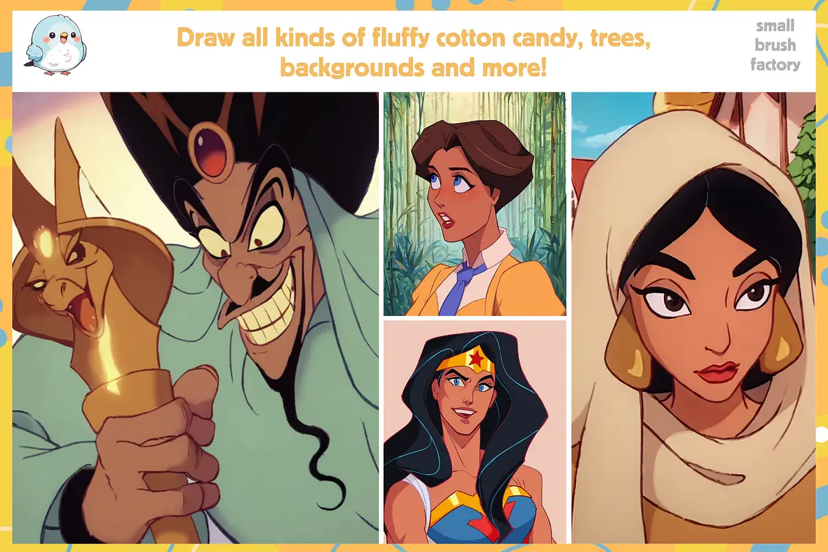Disney Inspired Retro Brushes 4 disney inspired retro brushes3 82602