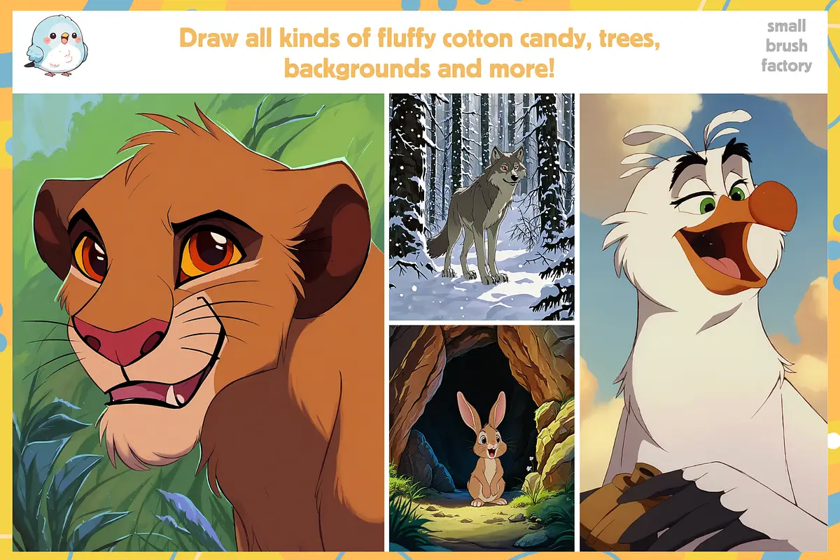 Disney Inspired Retro Brushes 3 disney inspired retro brushes7 82738