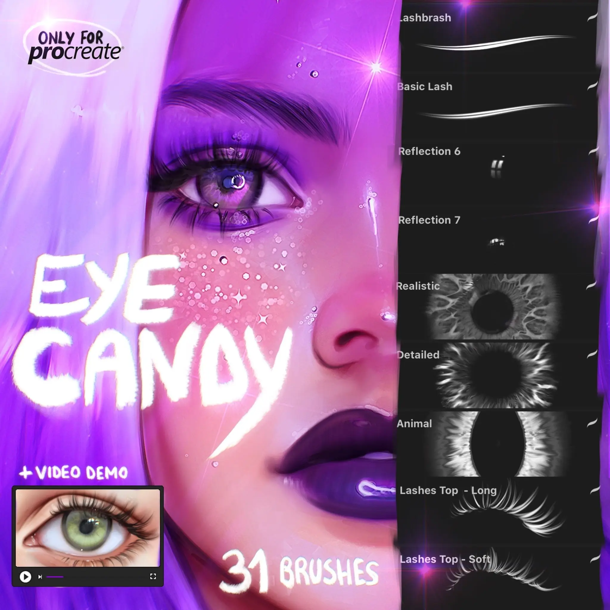 Eye candy brushes procreate
