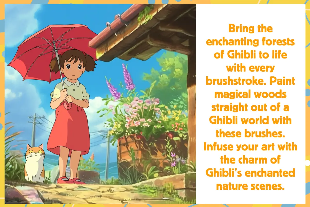 Ghibli Inspired Nature Brushes 2 3 ghibli inspired nature brushes 28 82684