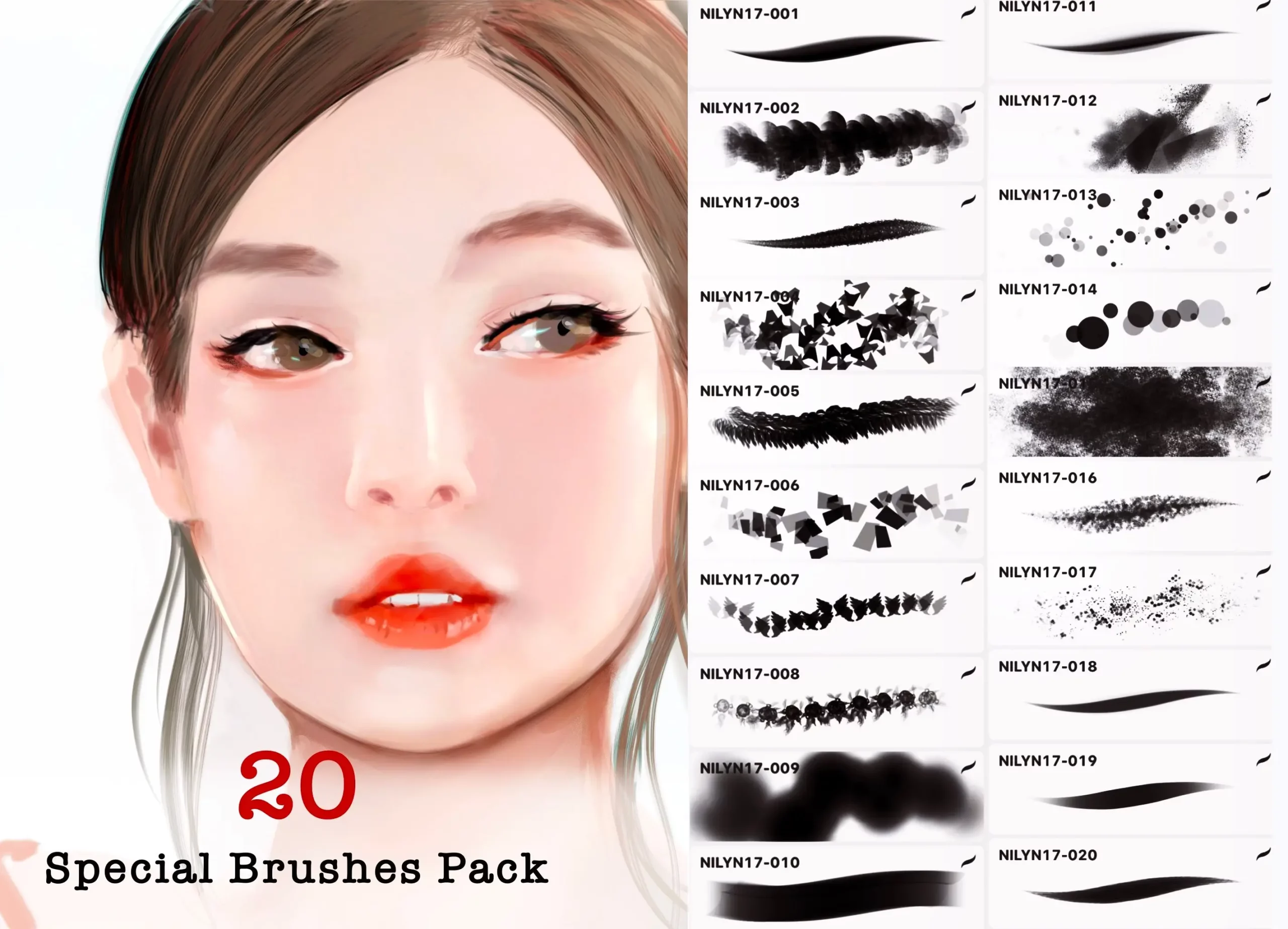 Procreate - 20款特殊画笔套装