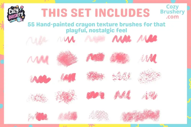 Procreate Big Crayon Box Brushes 8 procreate big crayon box brushes (6) 82185