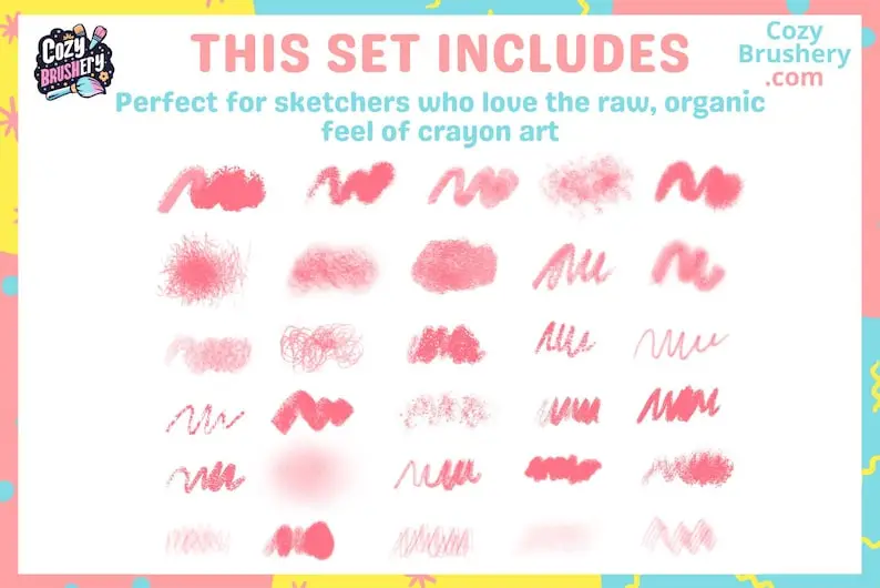 Procreate Big Crayon Box Brushes 9 procreate big crayon box brushes (7) 82171