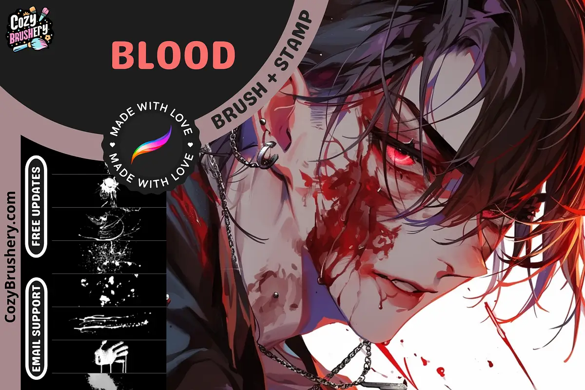 Procreate Blood Brushes