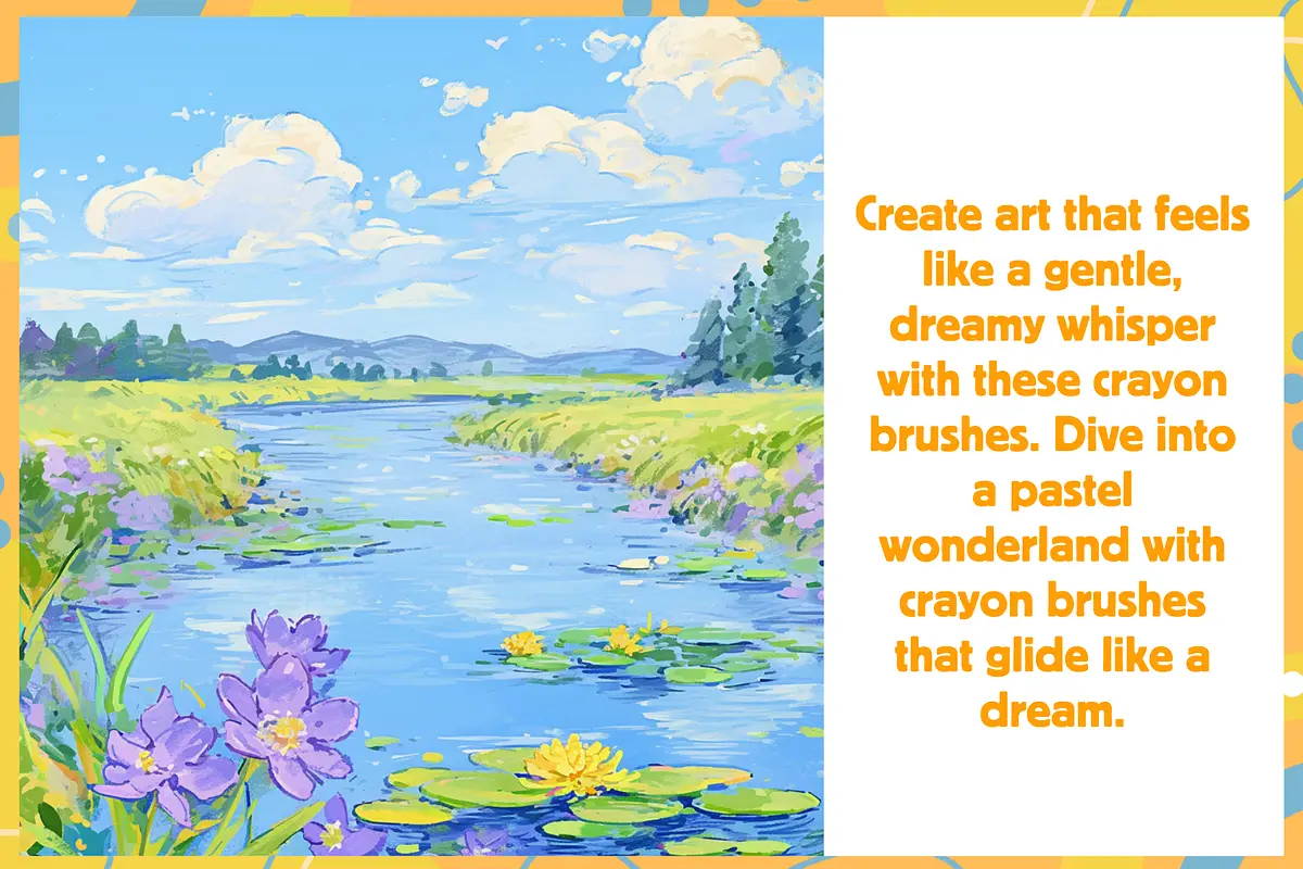 Procreate Dreamy Crayon Collection 5 procreate dreamy crayon collection06 82699