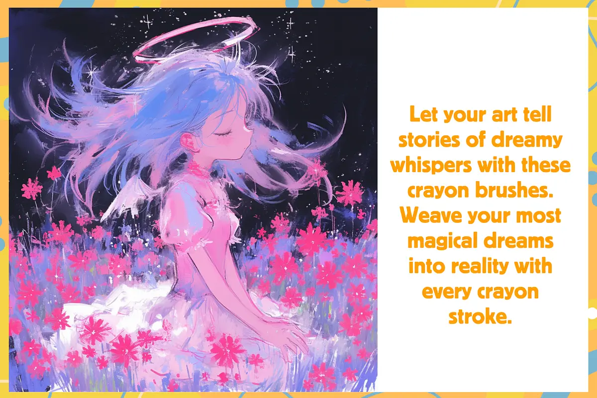 Procreate Dreamy Crayon Collection 3 procreate dreamy crayon collection08 82747