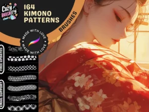 procreate japanese kimono brushes1 82616