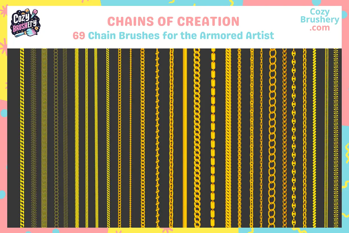 Procreate Metal Chain Brushes 3 procreate metal chain brushes2 82833