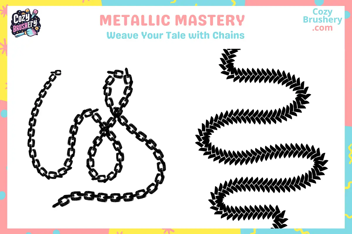 Procreate Metal Chain Brushes 4 procreate metal chain brushes3 82428