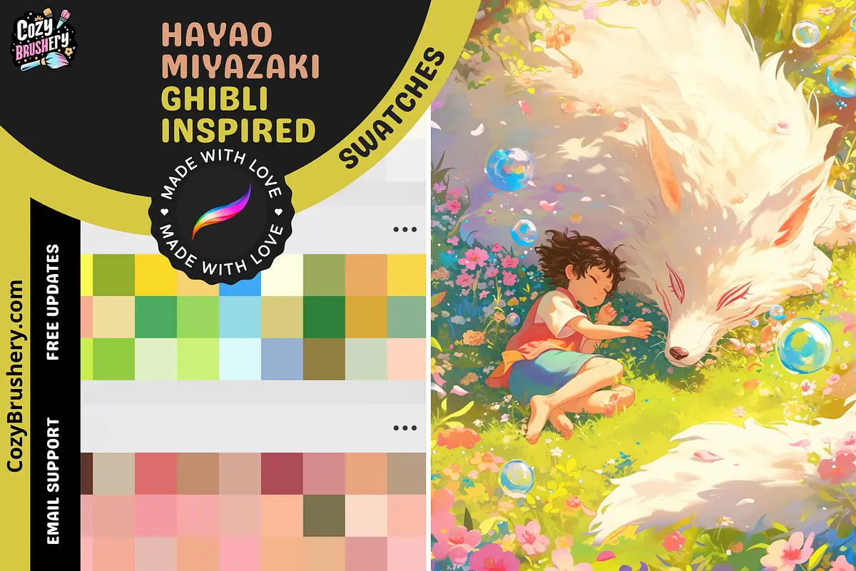Procreate Miyazaki Ghibli Swatches