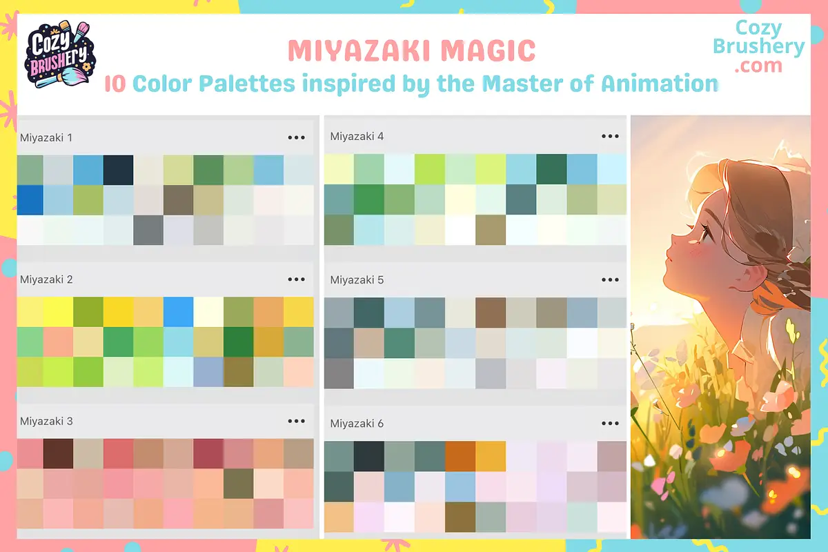 Procreate Miyazaki Ghibli Swatches 6 procreate miyazaki ghibli swatches3 82264