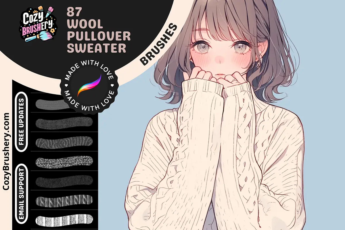 Procreate Pullover Texture Brushes