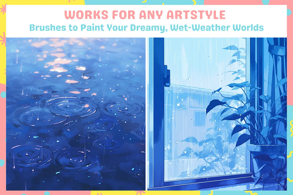 Procreate Rain and Thunder Brushes 7 procreate rain and thunder brushes8 82561