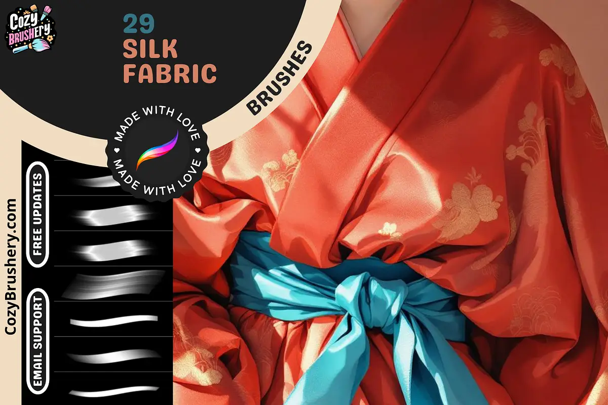 Procreate Silk Fabric Brushes