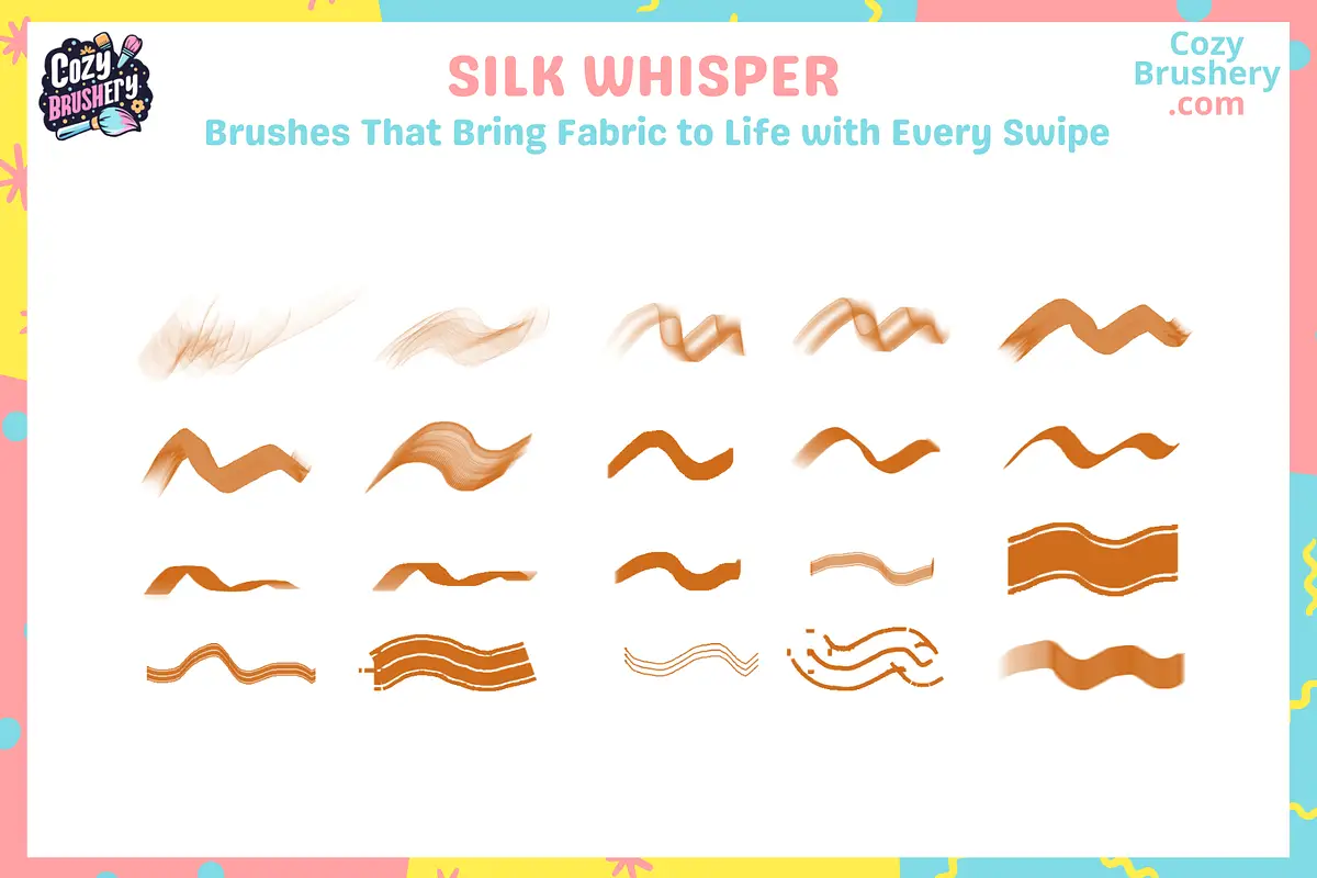 Procreate Silk Fabric Brushes 7 procreate silk fabric brushes3 82222