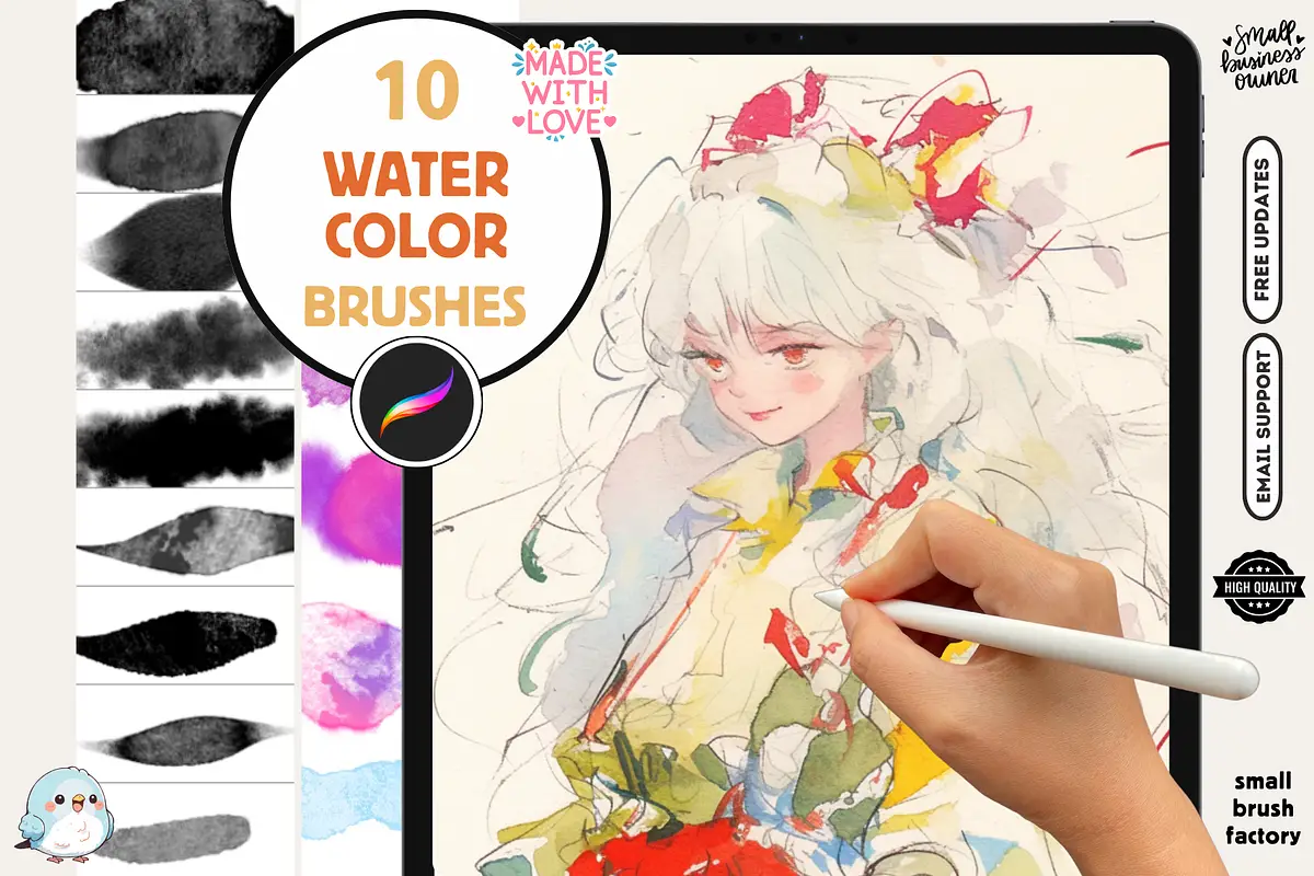 Procreate Watercolor Brushes