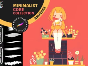 procreate zen minimalist brushset01 82439