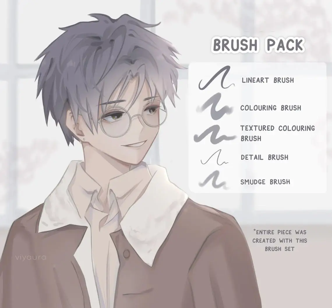 Soft Aesthetic Anime Brush Set for Procreate 7 soft aesthetic anime brush set for procreate (1) 83187