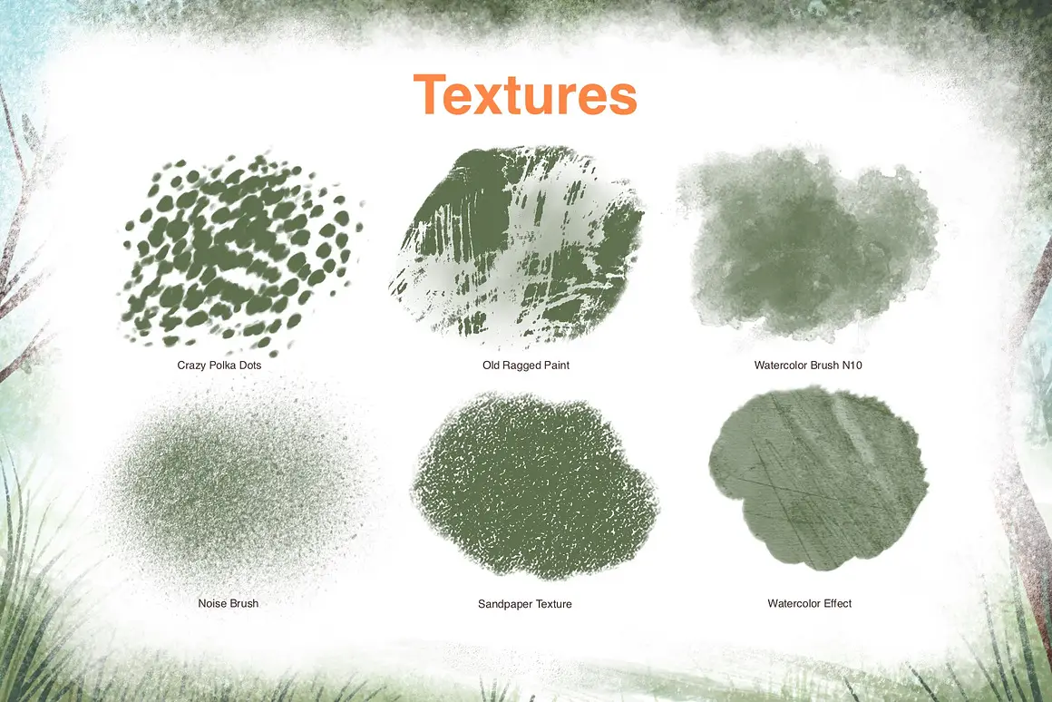 Texture brushes for procreate 3 texture brushes for procreate (4) 83925