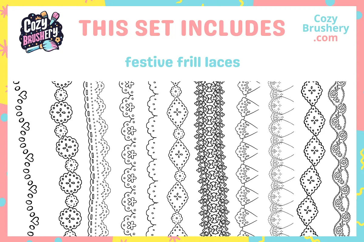 Ultimate Frill Ruffle Brushes 6 ultimate frill ruffle brushes06 82796