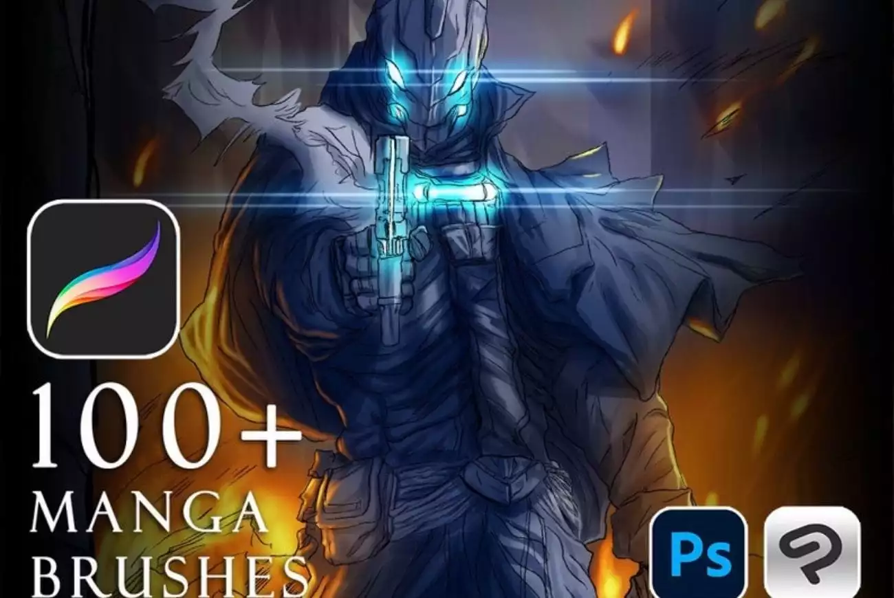 100 + Anime &amp; Manga Brushes
