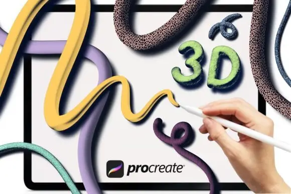 3D Brushes for Procreate