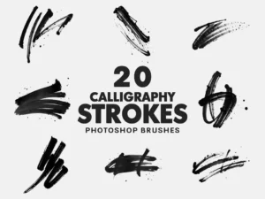 20 calligraphy strokes brushes (1) 84802