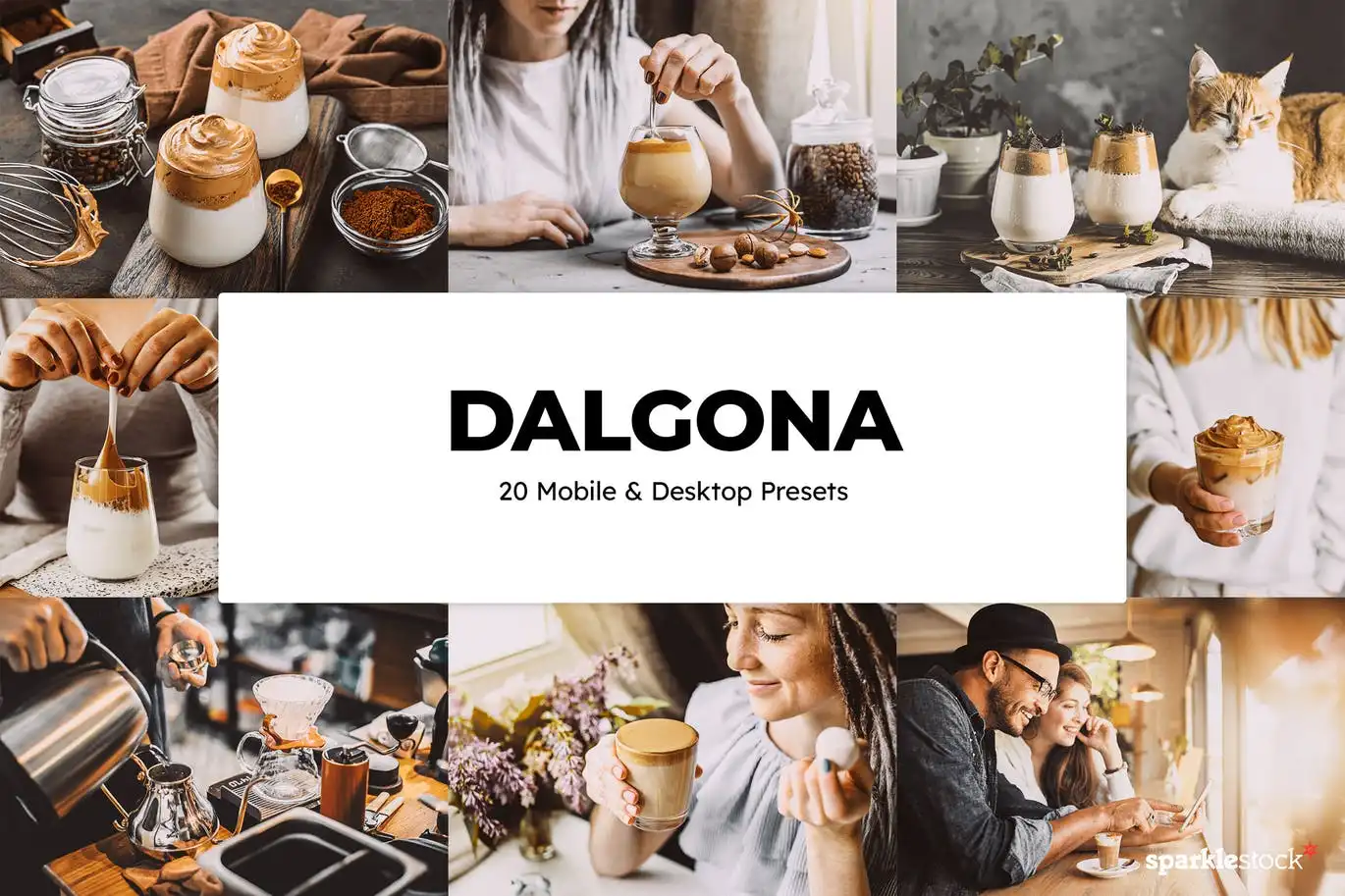 20 Dalgona Lightroom Presets & LUTs