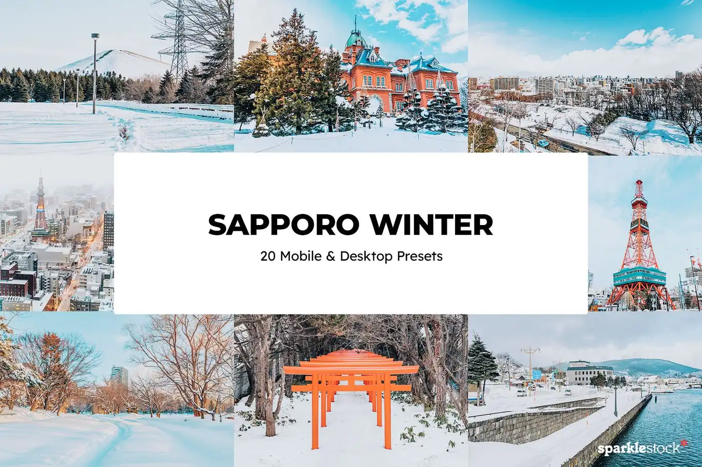 20 Sapporo Winter Lightroom Presets and LUTs