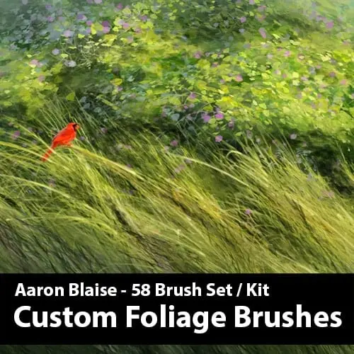 Adobe Photoshop Aaron Blaise Brush Stamps Bundle - 13 Packs 6 aaron blaise photoshop foliage brush set1 84516