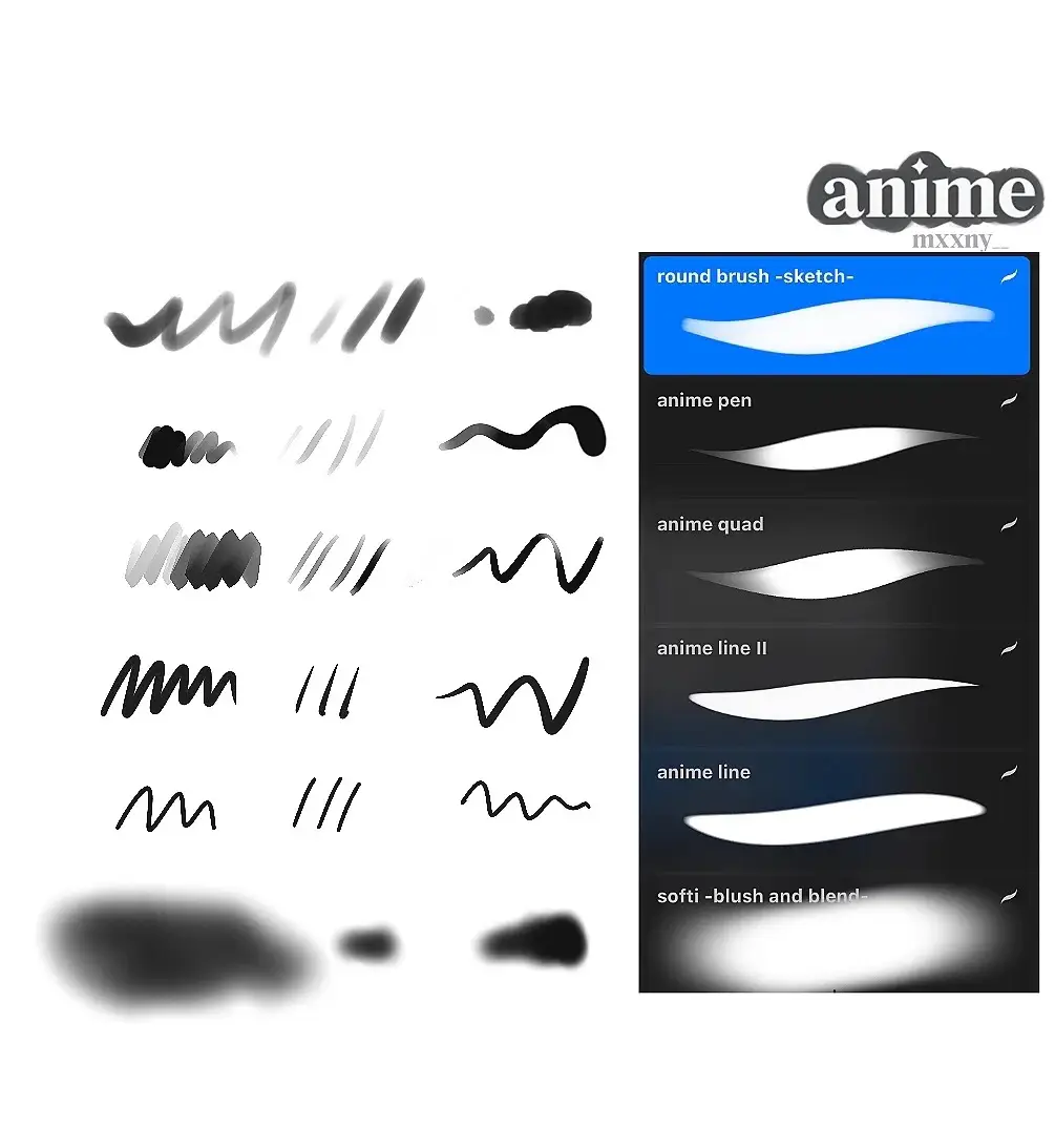 anime pack + essential pack BUNDLE (procreate) 3 anime pack + essential pack bundle (procreate)2 84755