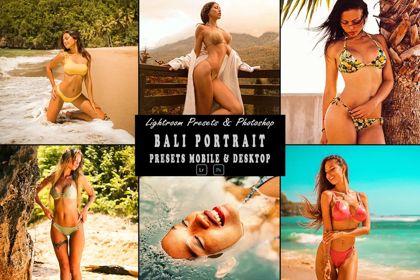 Bali Portrait Photoshop Action & Lightrom Presets