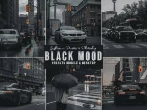 black mood photoshop action & lightrom presets 87646