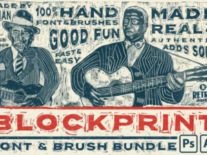blockprint font & brush pack for adobe illustrator and adobe photoshop01 84694
