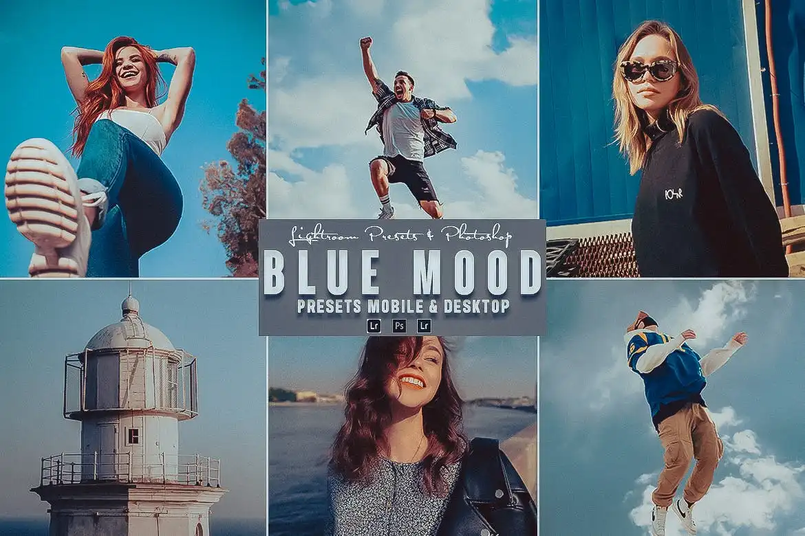 Blue Mood Photoshop Action & Lightrom Presets 4 blue mood photoshop action & lightrom presets (1) 87458