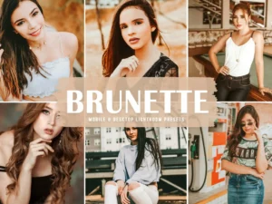 brunette mobile & desktop lightroom presets (1) 86700